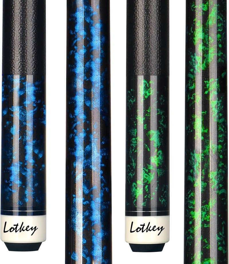 LOTKEY Pool Cue Sticks for Adults,Super Straightened Up 58'' 18 19 20 21 oz Billiard Cues Stick Canadian Maple Tacos De Billar Profesional Set of 4/3/2/1 House Bar Pool Que Table Beginner Pool Queue for Sale - Image 1